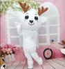 Blanc De Noël Cerf Mascotte Costumes Halloween Fantaisie Robe De Fête Personnage De Dessin Animé Carnaval Noël Pâques Publicité Fête D'anniversaire Costume Tenue