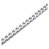 Cadenas Joyas Cadena para hombres Collar de armadura de acero inoxidable Plata Ancho 5 mm Longitud 68 cm