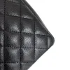 Qualité originale classique diamant treillis fourre-tout sac concepteur femmes sacs à bandoulière 34CM luxe dames sac à main Caviar cuir sac à provisions