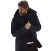 Men's JaCKets Winter Fleece THiCK Warm Outrunner LeaTHer Long Sleeve Fur Ropa De Hombre CloTHing L220830