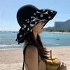Chapeaux larges chapeaux d'été grand chapeau de seau pour femmes maille tricot dôme anti UV 50 protection solaire soleil pliant casquettes de plage en plein air voyage panama cap