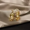أقراط الطوق أدولف كوريا المعدنية الحلزونية خمر الذهب الشخصية الصيف للنساء حفل الزفاف المجوهرات