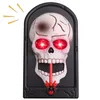 Décoration de fête citrouille sonnette pour Halloween décor effrayant crâne animé sorcière avec globe oculaire lumineux sons effrayants facile à utiliser farce 220901