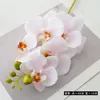 Fleurs décoratives 5 pièces Phalaenopsis artificielle maison fête décoration fleur plante Latex orchidée Pograph accessoires Simulation Flores branche