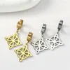 Boucles d'oreilles pendantes Cazador Vintage nœud de sorcière goutte pour les femmes couleur or géométrique 2022 tendance acier inoxydable bijoux cadeau