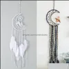 Sanat Ve El Sanatları Büyük Dream Catcher Yarım Ay Şekli Çocuklar Duvar Asılı Dekorasyon El Yapımı Beyaz Tüy Dreamcatchers Fo Homeindustry Dhqoa