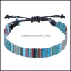 Bracelets de cheville boh￨me pour hommes pour hommes femmes faites ￠ la main Friendship plage Bracelet pieds nus sur la cha￮ne de jambes Boho Foot Jewelry Drop Deliv Dhjww