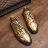 Shoes Brogue British Personality Men PU Tassel Carved Lace Fashion Business Casual Wedding Party Daily 61