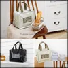 Lunch Bags Fashion Letter Thermal Lunch For Kids Women Children Portable Picnic Travel Waterproof Breakfast Storage Bag Homeindustry Dhku9