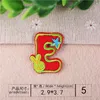 Ferramentas de artesanato A-Z Color Cartoon Ingl￪s Letra do alfabeto Misto de ferro bordado em patch para vestir pasta de crach￡ para roupas de roupas