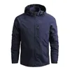 Kurtki męskie Mannen Outdoor Wandelen Jassen Waterdicht Hooded Windbreaker 2022 Herfst Nieuwe Casual Tactiek Militire 5xl L220830