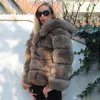 여자 모피 정품 재킷 여성 겨울 패션 2022 천연 풀 펠트 코트 두꺼운 따뜻한 외투 고급