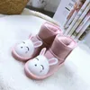 Kids Snow Boots Designer Snowshoes Sneakers Black Chestnut Purple Pink Navy Grey Classic Lovely Cartoon Animal Boot Boys girls Booties Winter Shoes