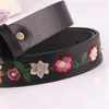 Belts Women's Belt With Embroidered Flowers Classical Chinese Style Retro Ladies