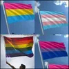 Banner Bandiere 90X150 Cm Bandiera Bisessuale Lesbiche Gay Pride Poliestere Bandiere Arcobaleno Festival Decorazioni Banner Feste 4 8Qt B2 Drop Delive Dhgzl