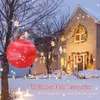 Party-Dekoration, weihnachtlich dekorierte Kugel mit LED-Licht, wasserdichte Fernbedienung, 16 Farben, aufblasbare Kugeln für den Weihnachtsbaum