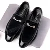 Chaussures en cuir verni mocassins chaussures habillées pour hommes bureau mode chaussures d'affaires zapatos de vestir hombre chaussure