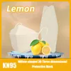 Geurmaskers KN95 Wilg Leaf Mint Groene thee Lemon Geur Fish Mond volwassen 3D driedimensionaal masker