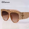 Sunglasses 45482 CCSPACE Oversized Rhinestone Frame Square Sunglasses For Women Diamond Shiny Brand Glasses Designer Fashion Femal7702849