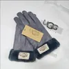 Hats Scarves Sets Five Fingers Gloves the gloves high-quality designer foreign trade new men's waterproof riding plus velvet thermal fitness motorcycle