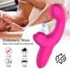 Vrouwelijke clit sucker dildo vibrator vacuüm clit stimulator g-spot massage zuigen fladderen