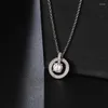 Chaînes Bettyue délicat brillant zircone collier pour femmes classique rond Design Banquet exquis évider Style Noble cadeau