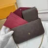 Großhandel Modedesigner Frau Handtaschen Kette Umhängetaschen Geldbörsen Klassische Schulterklappe Minitasche