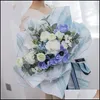 Gift Wrap Flower Gift Wrap Paper Waterproof Packing Papers Florist Material Fashion Plain Selling With Different Colors 10 5Hy J1 Dro Dhsch