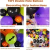 Party-Dekoration, Halloween-Ballon-Sets, Latex-Horror-Fledermaus-Banner, Feier-Themenzubehör 220901