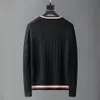 Sweater Men's Black White Brand Pullover Casual Classic Alphabet Cartoon Mönster Olika stilar Designer Högkvalitativ komfort Anti Pall 3XL 2XL