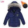 Jackets Lzh Toddler Baby Boys Winter voor dikke warme meisjes met een kap met een kap jasje kinderen bovenkleding jassen Kinderkleding 2-6y 220901