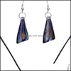 Boucles d'oreilles Collier Murano Verre Pendentifs Sier Feuille Lampwork Pendentif Soufflé Colliers Et Boucles D'oreilles Ensembles Bijoux De Mode En Bk Mus015 63 Dh8Qm