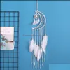 Sanat Ve El Sanatları Büyük Dream Catcher Yarım Ay Şekli Çocuklar Duvar Asılı Dekorasyon El Yapımı Beyaz Tüy Dreamcatchers Fo Homeindustry Dhqoa