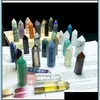 Party Favor Crystal Hexagonal Prism Crafts Natural Stone Quartz Tower Party Favor Mix Colors Energy Mineral Wand For Home Decoration Dhpoi