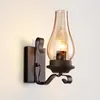 Lâmpadas de parede Nórdica queerosene de ferro leve decoração de casa led led corredor Lâmpada iluminação interna Barra de quarto retrô Industrial Vintage Sconce