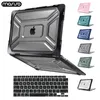 Torby na laptopa etui na macbooka Pro Air 13 14 16 cali M1 M2 A2338 A2337 A2289 A2442 A2179 A2485 Mac twarda obudowa pokrowiec torba 220831