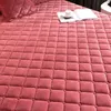 Sheets sets Plush Thicken Quilted Mattress Cover Warm Soft Crystal Cotton Bedsheet Quilted Bed Fitted Sheet Need order pillowcases 220901