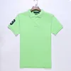 2027 wholesale polos Shirt European and American size summer men's short-sleeved casual color matching cotton plus size embroidered fashion T-shirt S-2XL