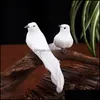 Parti Dekorasyon Simasyon Kuşları Festival Bitki Dekorasyonu Beyaz Güvercin Köpük Tüyler Klipler Barış Pogerya Prop 1 55KY G2 DROL DESTED DHNJJ