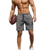 Tremol de shorts masculinos tocam a moda de cor da moda sólida treinamento de moda de moletom anti-pill-pilling meio-rise para andar