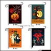 Banner Flags Trick Or Treat Flag Halloween Party Pumpkins Bat Garden Flags Festival Banner Custom Square Exquisite Especially Drop De Dhqsd