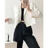 Damskie garnitury Koreański projekt 2022 Slim Formal Blazers Lady Office Work Ruit Coat