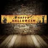 Decoración de fiesta 250x48cm último Feliz Halloween murciélago sangriento calabaza fantasma estampado telón de fondo colgante Banner decoración 220901