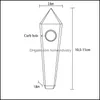 Rookbuizen natuurlijke kristal rookpijp edelsteen genezing torenpunt tabak pijpen 30 kleuren drop levering 2021 home tuin househ dhryw