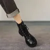 2022 Designer Women Boots Brand British Style Miękka skóra Nowa wiosenna jesienna pojedyncze buty Casual Buty