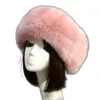 ベレー帽の女性ファッションロシアの太い暖かいビーニーヘッドバンドyフェイクファーボンバーハット空のトップヘッドスカーフ冬のski6796683