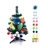 Dekoracje świąteczne z LED Lights Ornament Dekoracja Wysokiej jakości 45 cm/60cm Mini Coloutful 45 cm 60cm Red Blue Flower Fake Tree