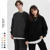 Men's Hoodies Sweatshirts 2022 Autumn New Men Round Neck Sweater Casual Fashion Brand Hip Hop Solid Color Sweater Harajuku Couple Women Loose Fleece L220901