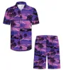 Survêtements pour hommes Costumes pour hommes Summer Hawaii Print Shirt Casual Beach Suit Mode Séchage rapide Tops à manches courtes Cool Shorts Vente Set