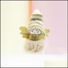 Décorations de Noël en peluche Angel Girl Pendentif de Noël Cadeaux d'arbre de Noël Ornements Elf Doll Décorations extérieures Mticolor Fashion Baub Dhrqn